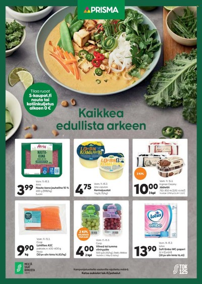 Prisma region tarjouslehti. Voimassa: 09/03/26 - 15/03/26
