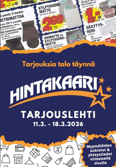 Hintakaari tarjouslehti. Voimassa: 11/03/26 - 18/03/26