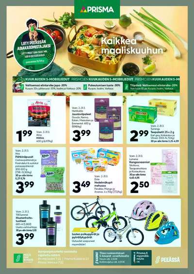 Prisma region tarjouslehti. Voimassa: 02/03/26 - 31/03/26