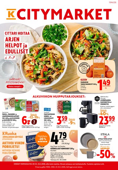 K-Citymarket tarjouslehti viikolta 13 sivu 1