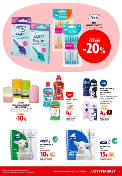 K-Citymarket tarjouslehti viikolta 13 sivu 9