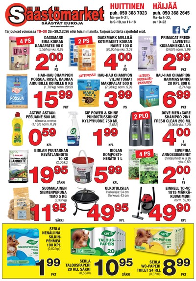 Säästömarket tarjouslehti viikolta 13 sivu 1