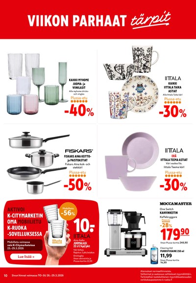 K-Citymarket tarjouslehti viikolta 13 sivu 10