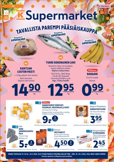 K-Supermarket tarjouslehti viikolta 13 sivu 1