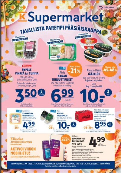 K-Supermarket tarjouslehti viikolta 14 sivu 1