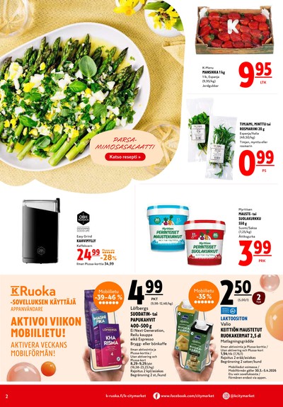 K-Citymarket tarjouslehti viikolta 14 sivu 2