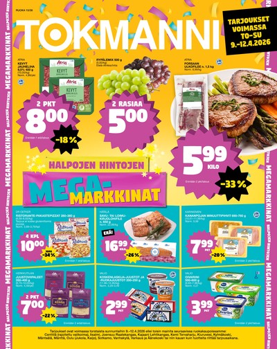 Tokmanni tarjouslehti viikolta 15 sivu 1
