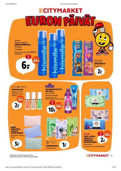 K-Citymarket tarjouslehti viikolta 16 sivu 11