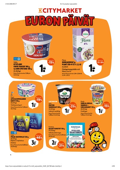K-Citymarket tarjouslehti viikolta 16 sivu 4