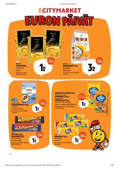 K-Citymarket tarjouslehti viikolta 16 sivu 6