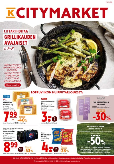 K-Citymarket tarjouslehti viikolta 17 sivu 1