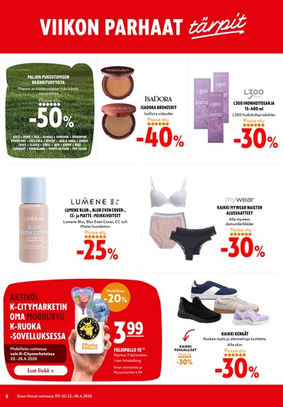 K-Citymarket tarjouslehti viikolta 17 sivu 8