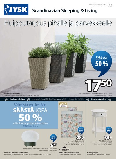 Jysk tarjouslehti viikolta 18 sivu 2