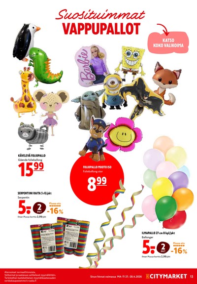 K-Citymarket tarjouslehti viikolta 18 sivu 13