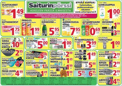Saiturin Pörssi tarjouslehti. Voimassa: 29/04/26 - 06/05/26