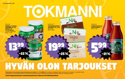 Tokmanni tarjouslehti. Voimassa: 04/05/26 - 17/05/26