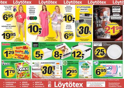 Löytötex tarjouslehti. Voimassa: 06/05/26 - 12/05/26