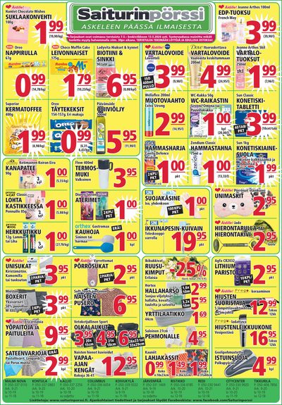 Saiturin Pörssi tarjouslehti. Voimassa: 07/05/26 - 13/05/26