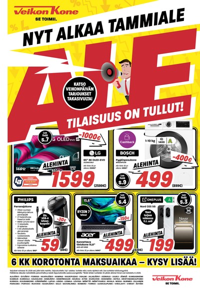 Veikon Kone tarjouslehti viikolta 2 sivu 1