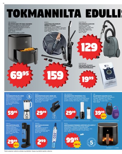 Tokmanni tarjouslehti viikolta 2 sivu 14