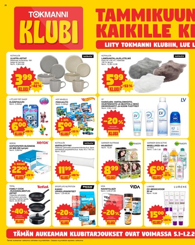 Tokmanni tarjouslehti viikolta 2 sivu 20