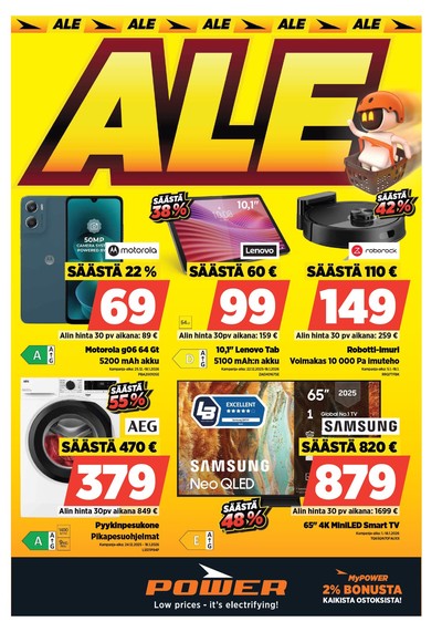 Power tarjouslehti. Voimassa: 05/01/26 - 11/01/26