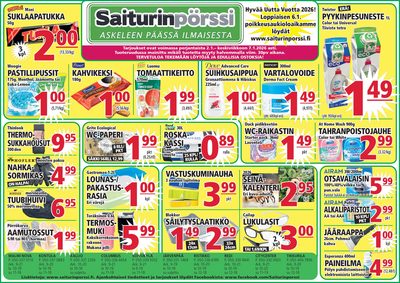 Saiturin Pörssi tarjouslehti. Voimassa: 08/01/26 - 14/01/26