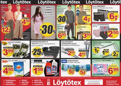 Löytötex tarjouslehti. Voimassa: 13/05/26 - 19/05/26