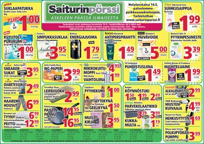 Saiturin Pörssi tarjouslehti. Voimassa: 14/05/26 - 20/05/26