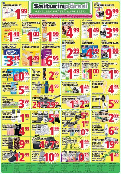 Saiturin Pörssi tarjouslehti. Voimassa: 21/05/26 - 27/05/26