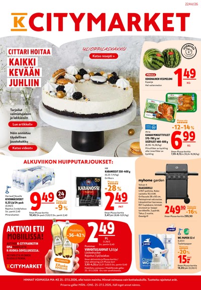 K-Citymarket tarjouslehti viikolta 22 sivu 1