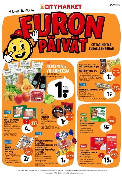 K-Citymarket tarjouslehti viikolta 24 sivu 1