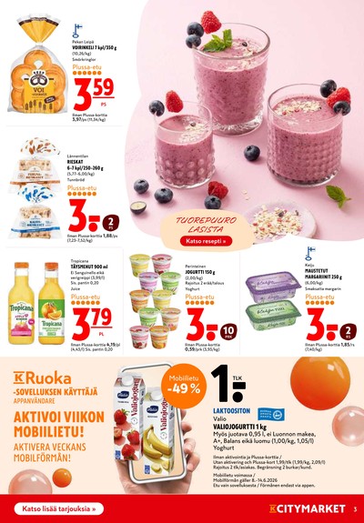 K-Citymarket tarjouslehti viikolta 24 sivu 3