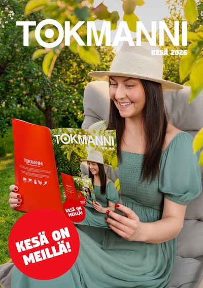 Tokmanni tarjouslehti. Voimassa: 01/04/26 - 31/08/26