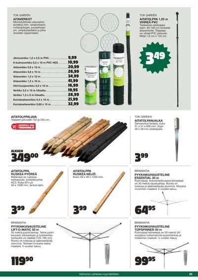 Tokmanni tarjouslehti viikolta 25 sivu 85