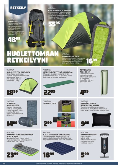 Tokmanni tarjouslehti viikolta 25 sivu 92