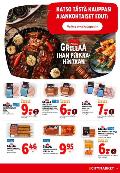 K-Citymarket tarjouslehti viikolta 25 sivu 9