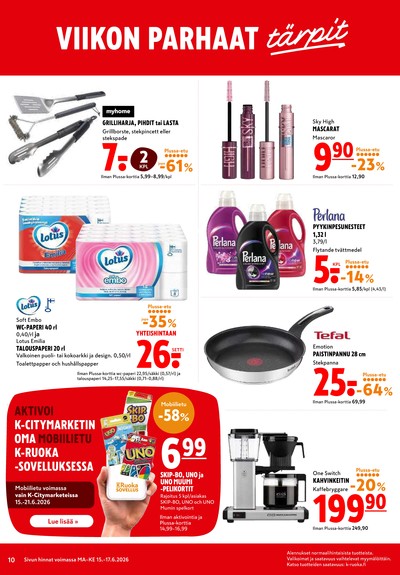 K-Citymarket tarjouslehti viikolta 25 sivu 10