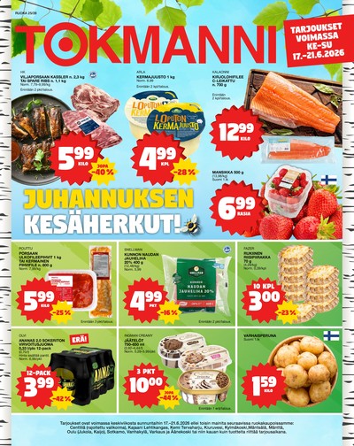 Tokmanni tarjouslehti viikolta 25 sivu 1