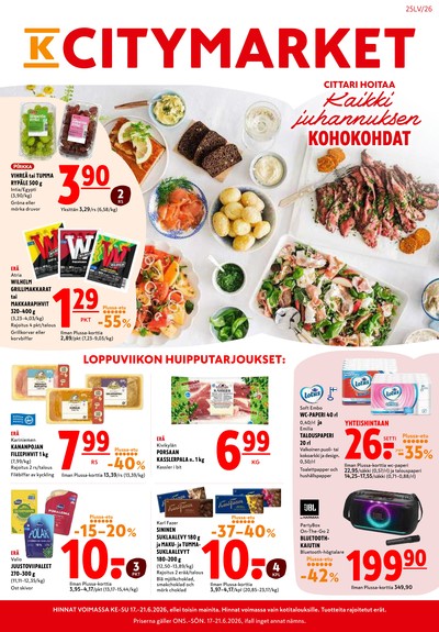 K-Citymarket tarjouslehti viikolta 25 sivu 1