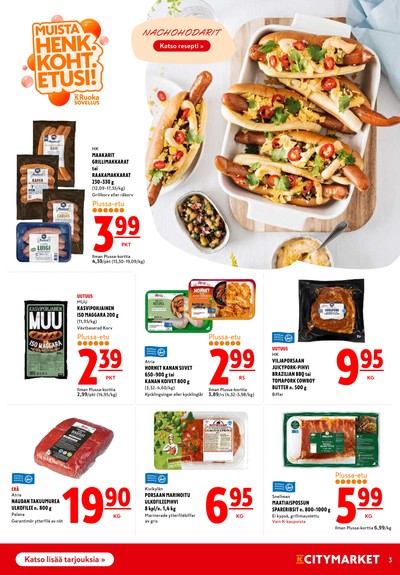 K-Citymarket tarjouslehti viikolta 25 sivu 3