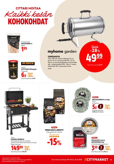 K-Citymarket tarjouslehti viikolta 26 sivu 13