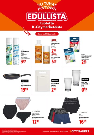 K-Citymarket tarjouslehti viikolta 26 sivu 17
