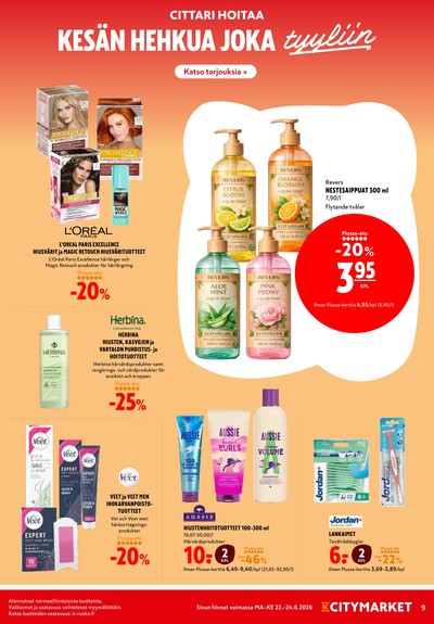K-Citymarket tarjouslehti viikolta 26 sivu 9