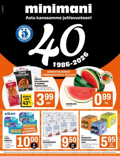 Minimani tarjouslehti viikolta 26 sivu 1