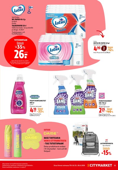 K-Citymarket tarjouslehti viikolta 26 sivu 11