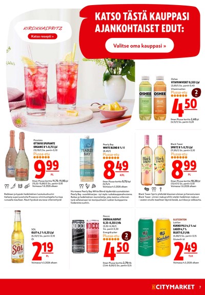 K-Citymarket tarjouslehti viikolta 26 sivu 7