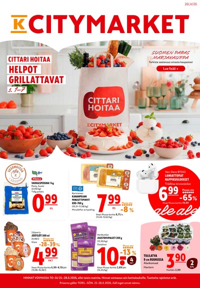 K-Citymarket tarjouslehti viikolta 26 sivu 1