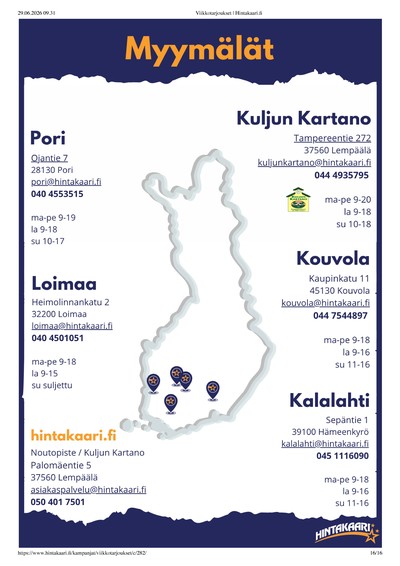Hintakaari tarjouslehti viikolta 26 sivu 16