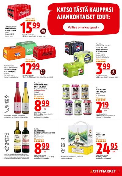 K-Citymarket tarjouslehti viikolta 27 sivu 7